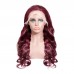 Uglam 13x4 Lace Front Wigs 99j Color Body Wave Hair
