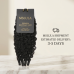 Uglma Kinky Curly Feather Crochet Human Hair Extensions Natural Black 100g Lightweight Individual Crochet Hair for Full Volume