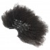 Uglam Clips Human Hair Extension Afro Kinky Curly (7 pcs/set)