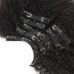 Uglam Clips Human Hair Extension Afro Kinky Curly (7 pcs/set)