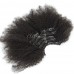 Uglam Clips Human Hair Extension Afro Kinky Curly (7 pcs/set)