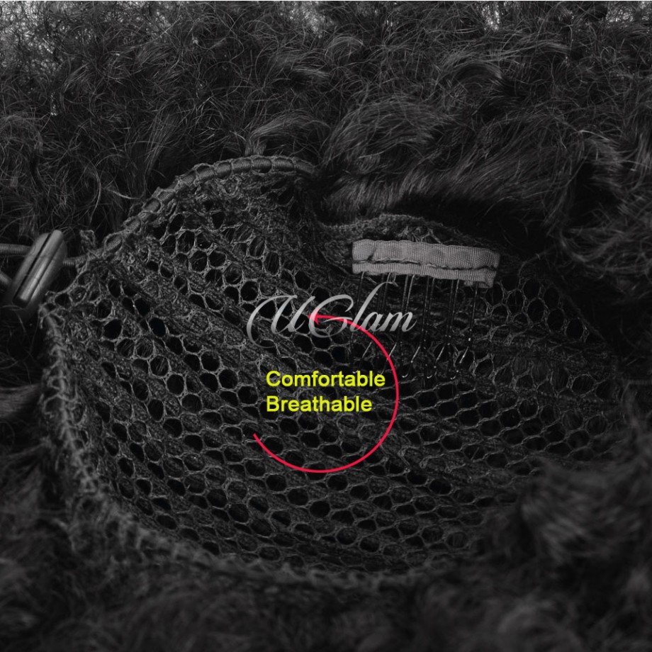 Uglam Extensions Afro Kinky Curly With Drawstring Ponytail