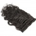 Uglam Clips Human Hair Extension Body Wave (7 pcs/set)