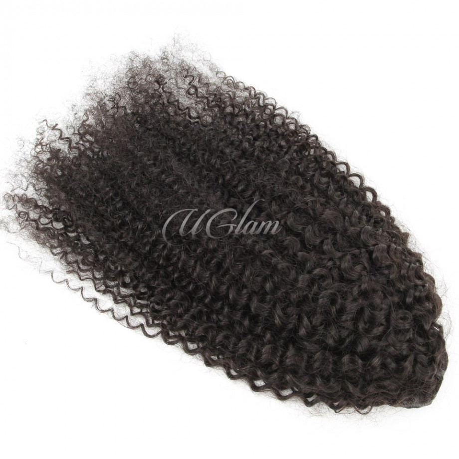 Uglam Extensions Deep Wave With Drawstring Ponytail