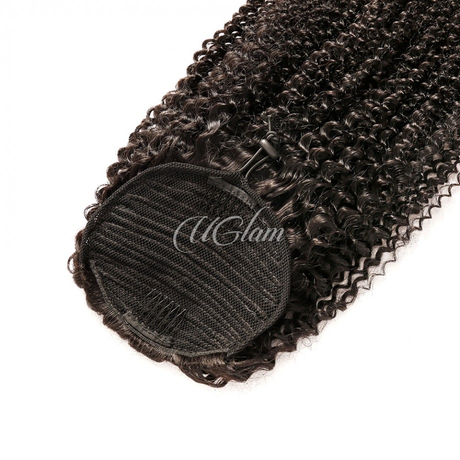 Uglam Extensions Kinky Curly With Drawstring Ponytail
