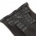 Uglam Clips Human Hair Extension Straight (7 pcs/set)