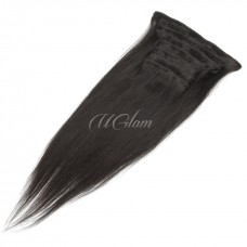 Uglam Clips Human Hair Extension Straight (7 pcs/set)