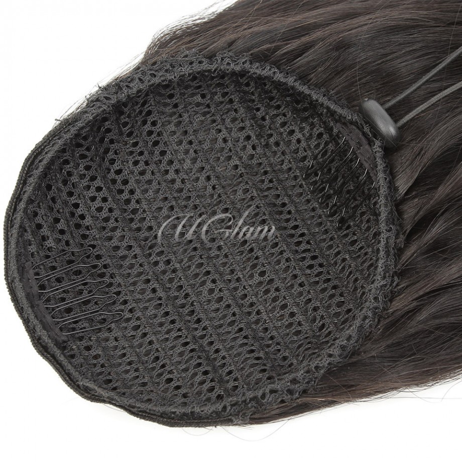 Uglam Extensions Straight With Drawstring Ponytail