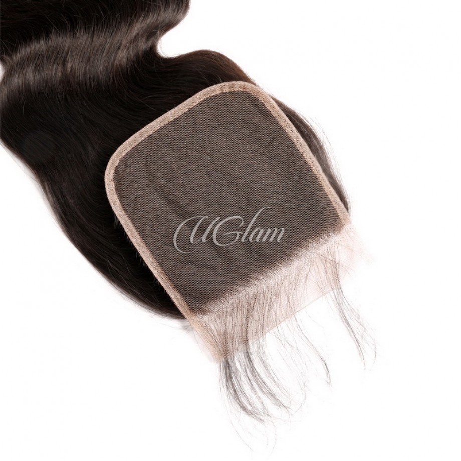 Uglam 5x5 Transparent&HD Lace Closure With Bundles Body Wave Hair