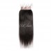 Virgin Straight Hair Bundles With 5X5 Transparent&HD Lace Closure