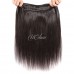 Virgin Straight Hair Bundles With 6x6 Transparent Lace Closure