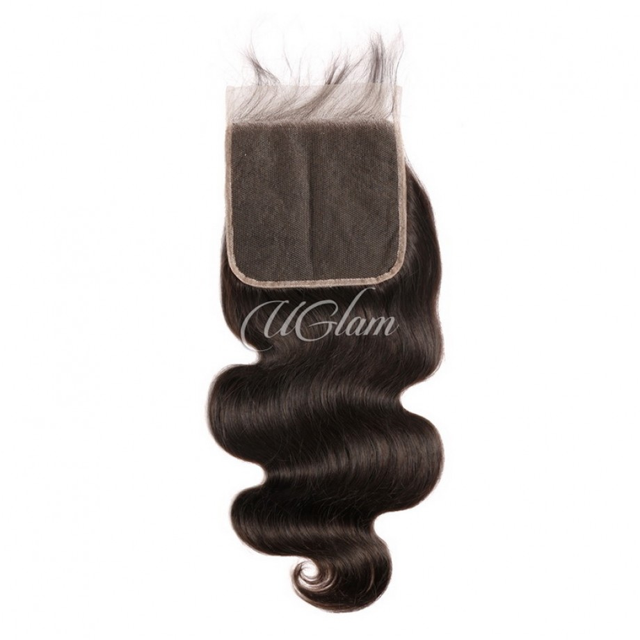 Virgin Body Wave Hair Bundles With 6x6 Transparent Lace Closure