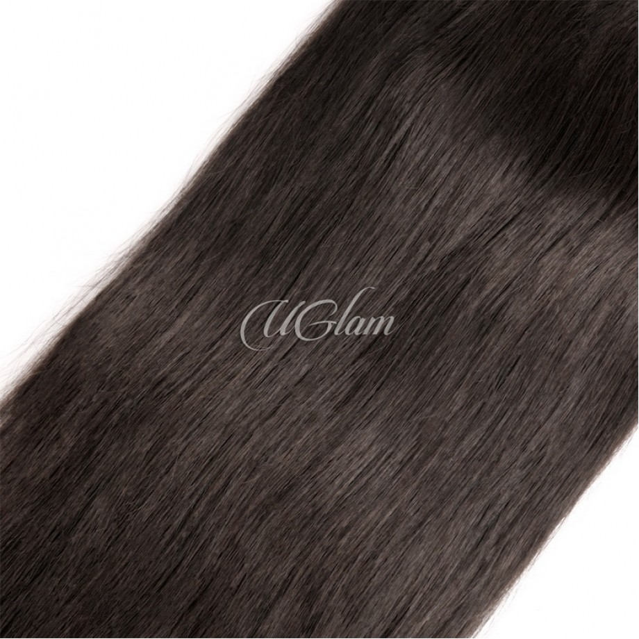 Uglam 6x6 Transparent Lace Closure With Bundles Straight 