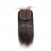 Virgin Straight Hair Bundles With 6x6 Transparent Lace Closure