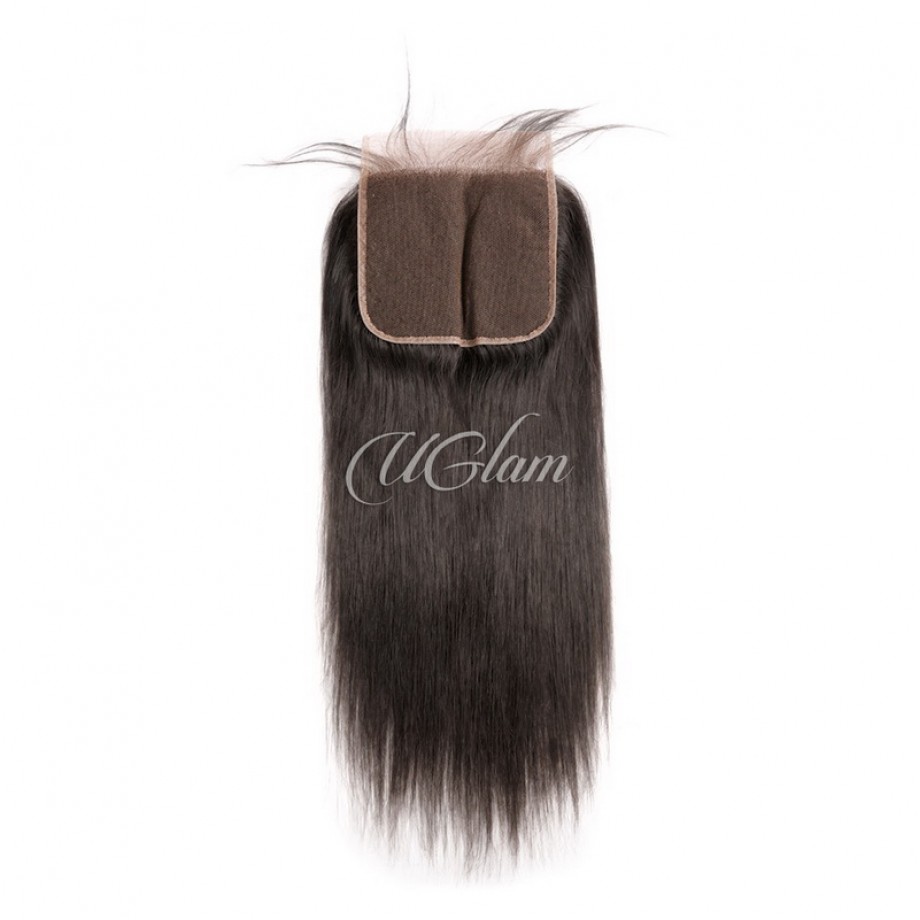 Uglam 6x6 Transparent Lace Closure With Bundles Straight 