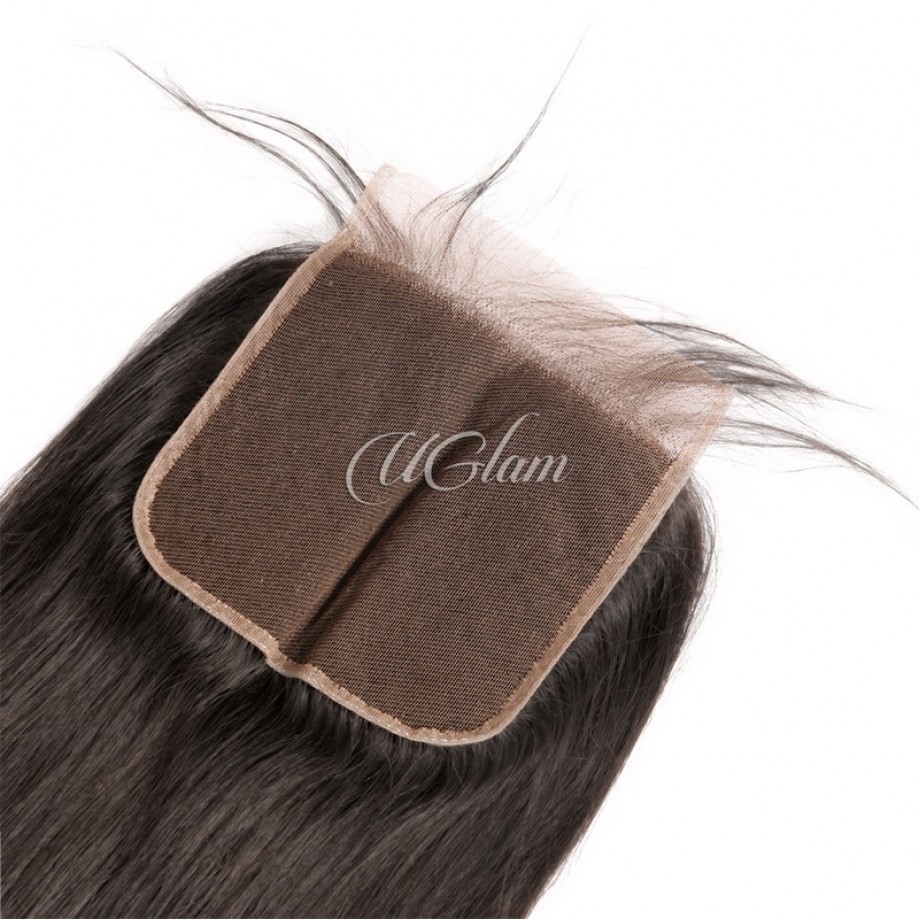 Uglam 6x6 Transparent Lace Closure With Bundles Straight 