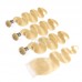 Uglam Bundles With 4x4 Lace Closure Blonde #613 Color Body Wave