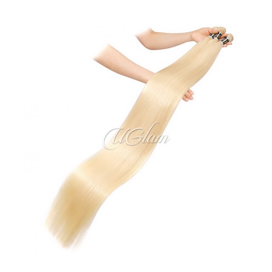 Uglam 30-40 Inches  Bundles  Blonde #613 Color Straight