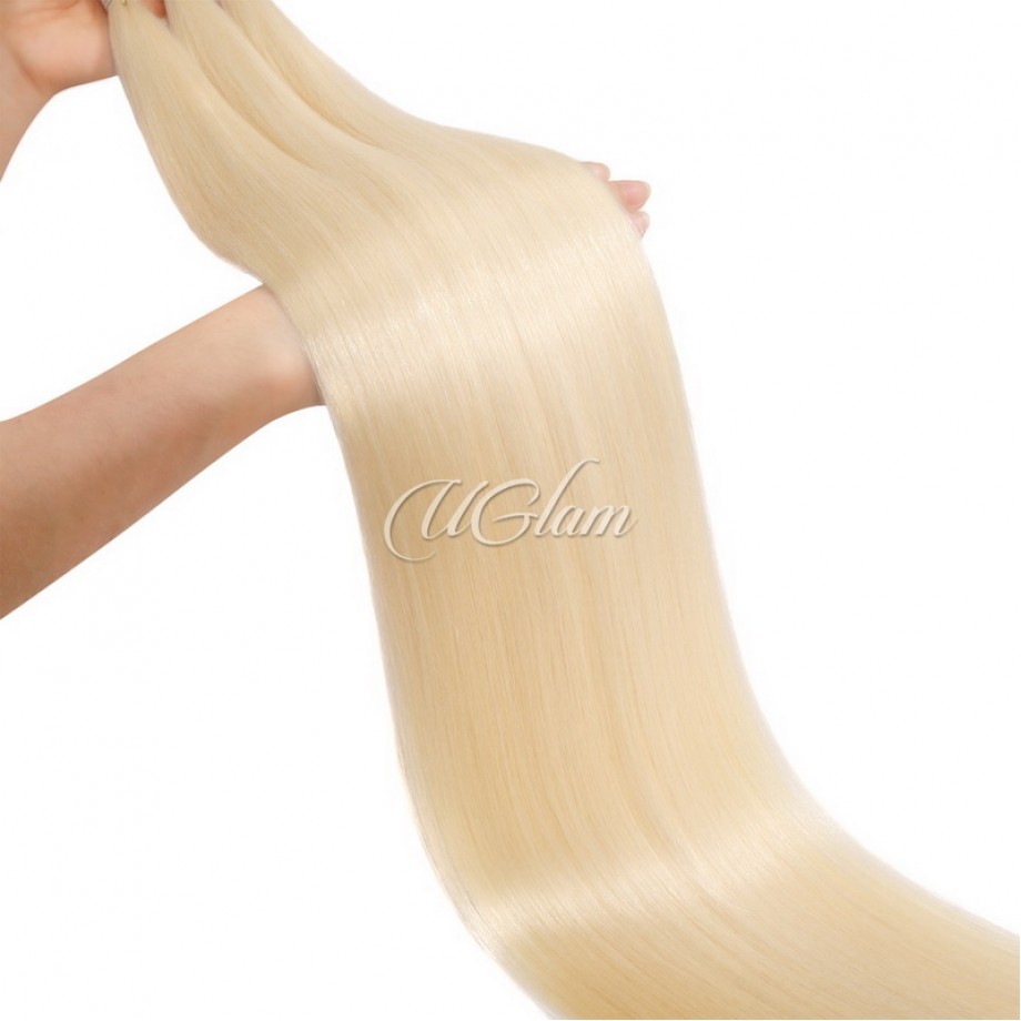 Uglam 30-40 Inches  Bundles  Blonde #613 Color Straight