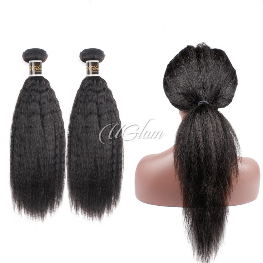 Uglam Bundles With 360 Lace Frontal Kinky Straight Sexy Formula