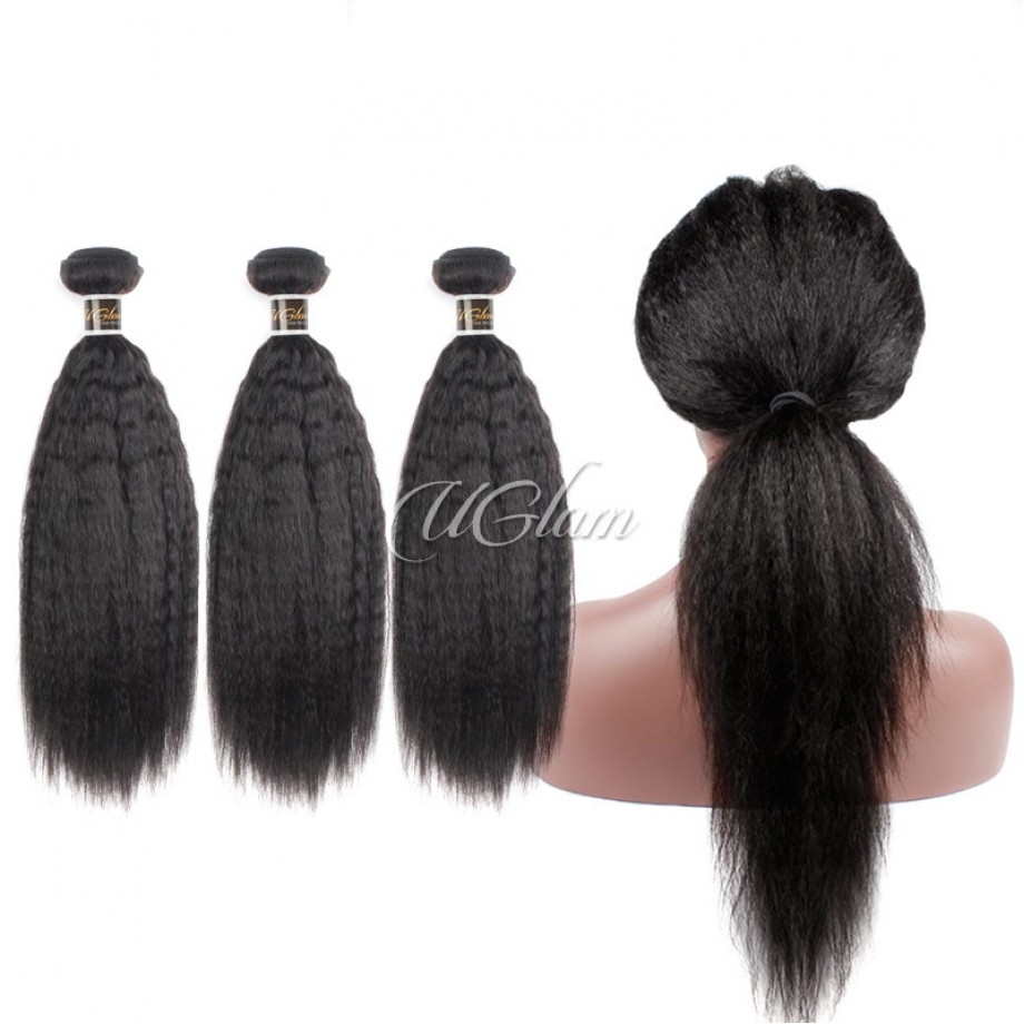 Uglam Bundles With 360 Lace Frontal Kinky Straight Sexy Formula