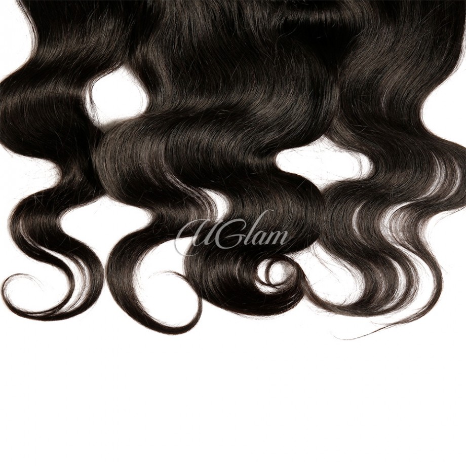 Virgin Hair 13X4 Body Wave Medium Brown Lace Frontal