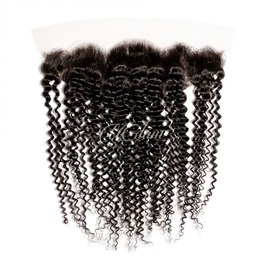 Transparent Lace Frontal Kinky Curly Humanhair