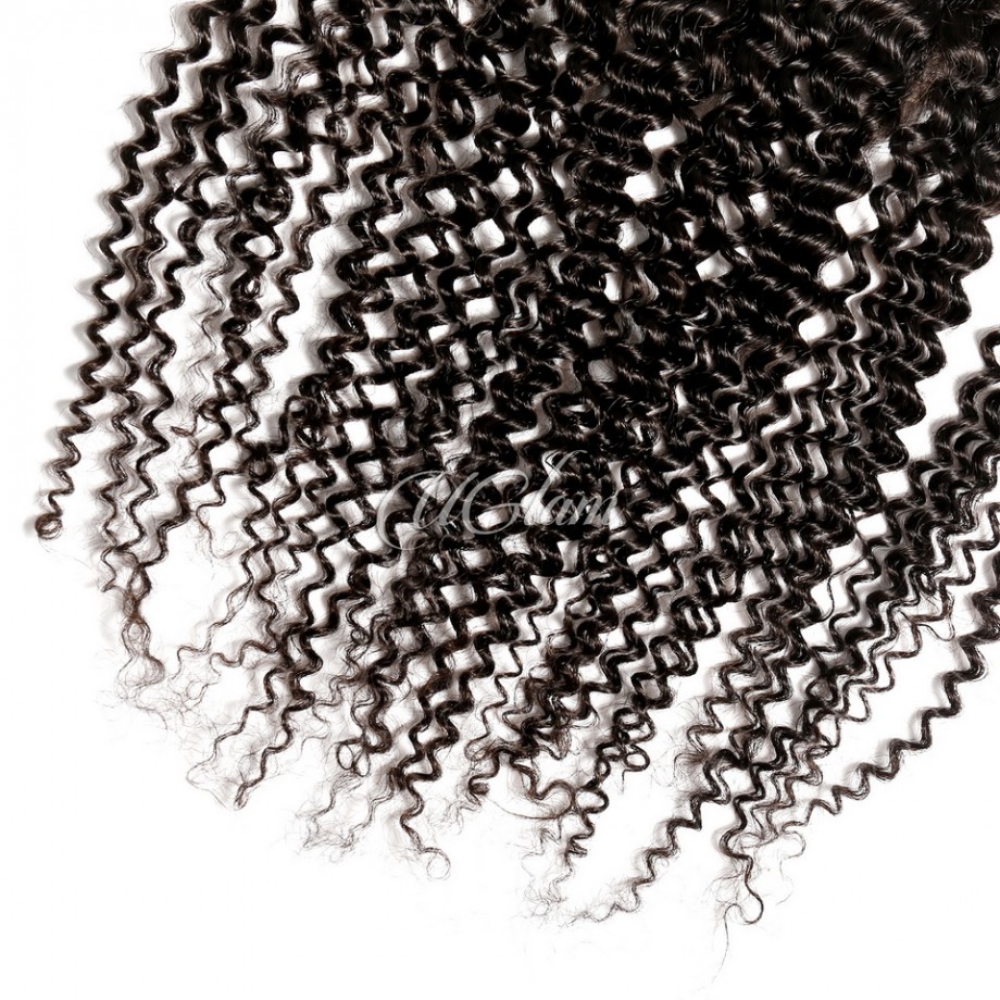 Transparent Lace Frontal Kinky Curly Humanhair