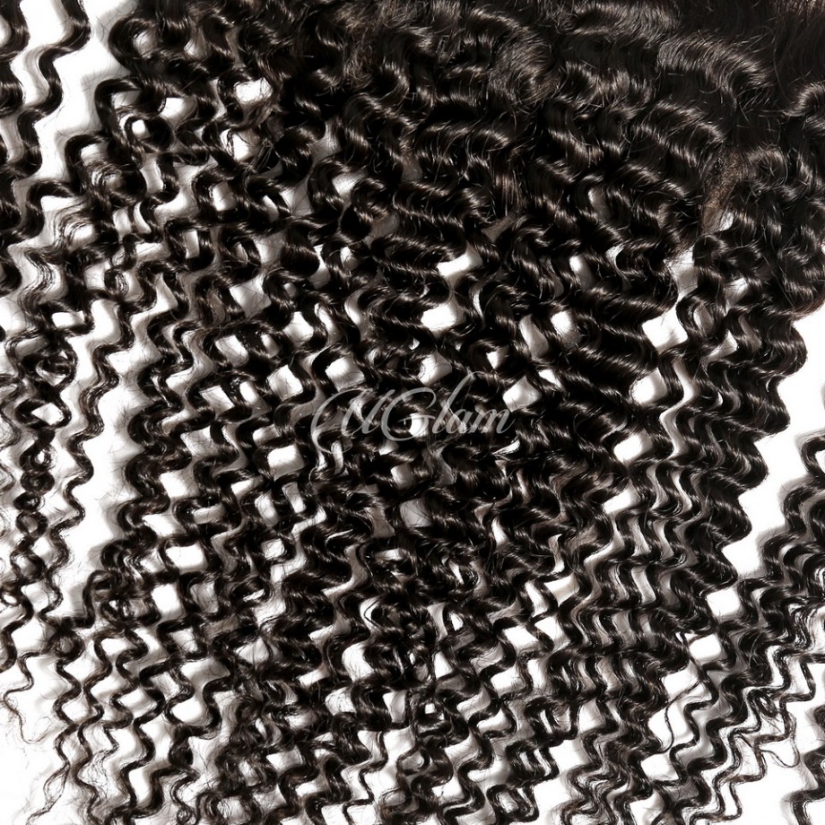 Transparent Lace Frontal Kinky Curly Humanhair