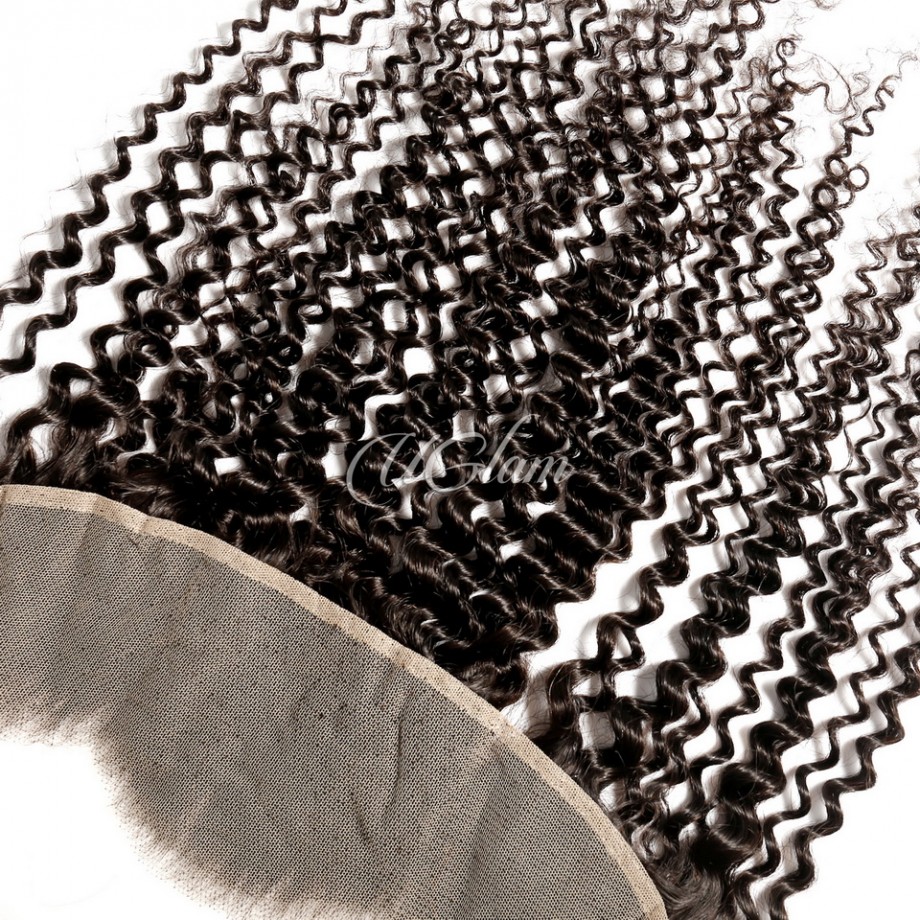 Transparent Lace Frontal Kinky Curly Humanhair
