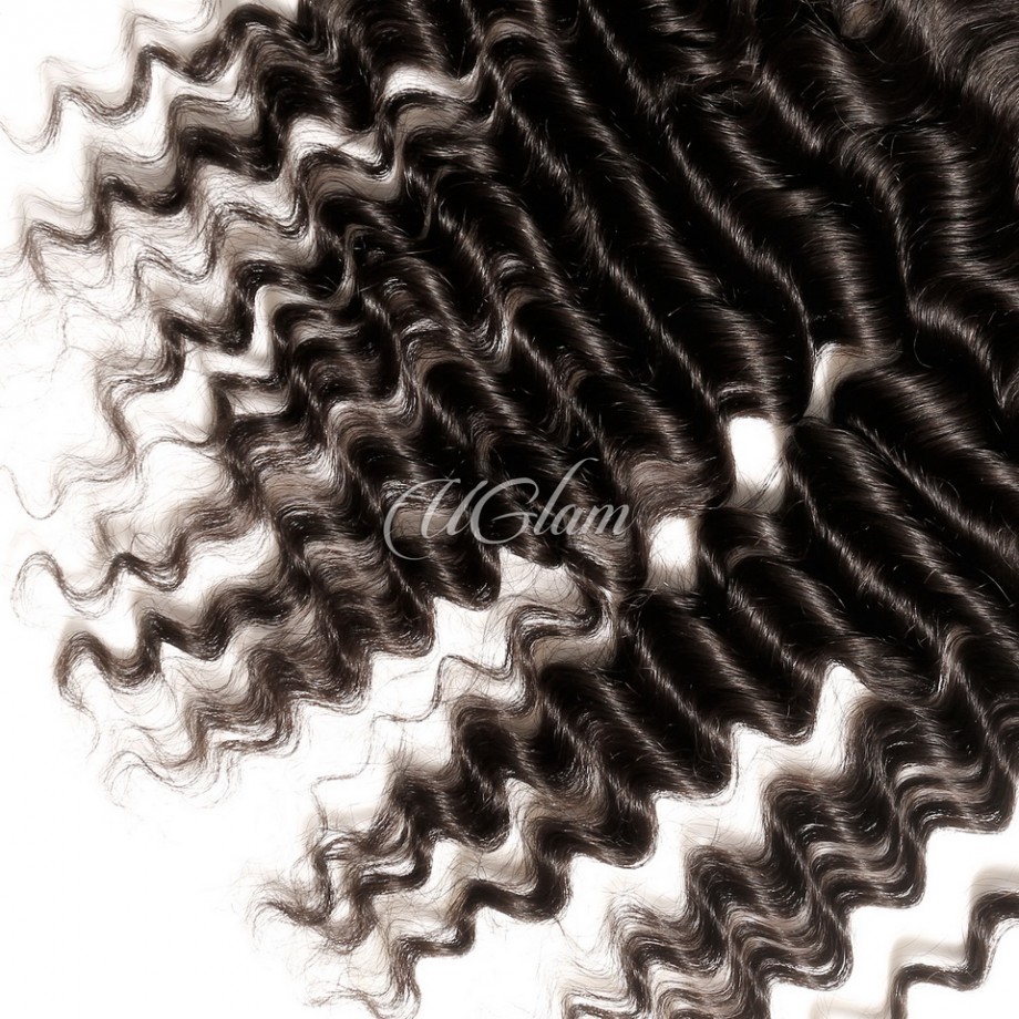Transparent Lace Frontal Deep Wave Humanhair