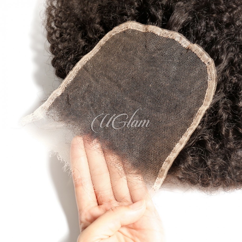 Uglam 4X4/5X5/6X6 Lace HD Closure Afro Kinky Curly