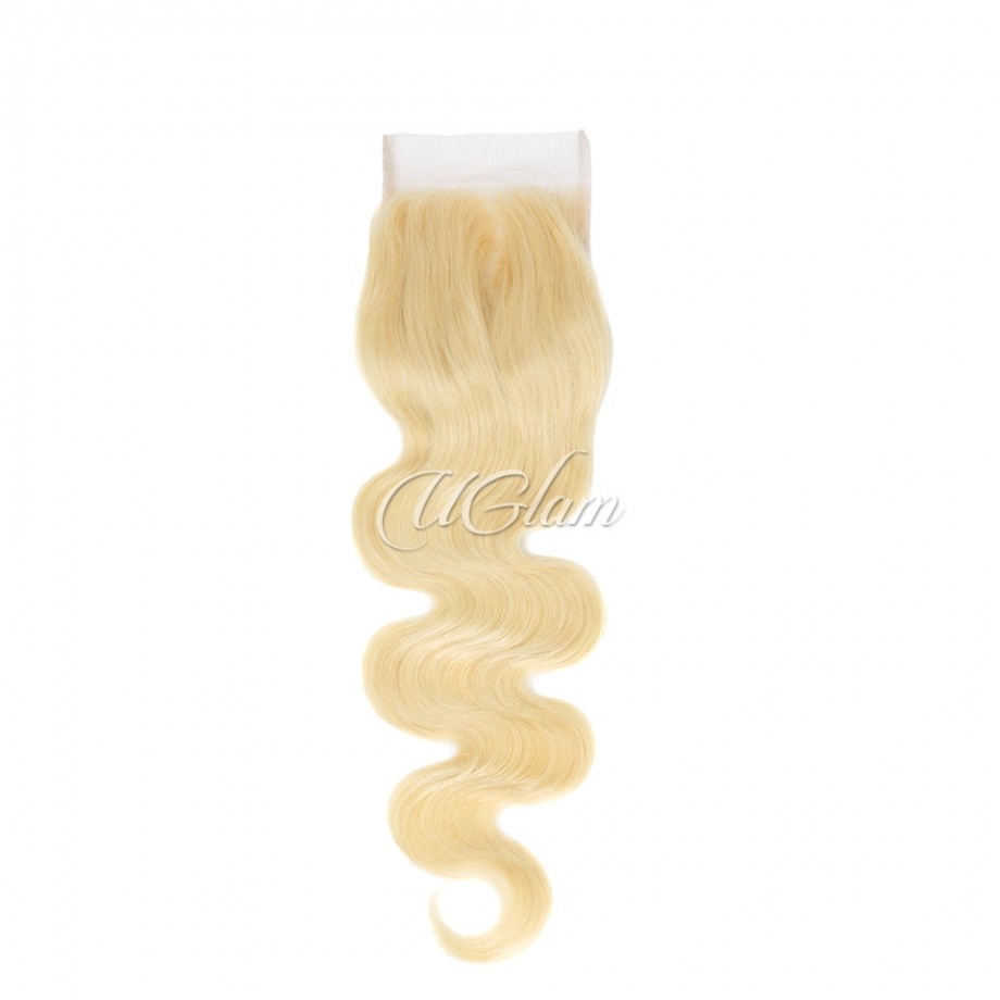  5x5 HD Blonde #613 Color Lace Closure Blonde Body Wave Human Hair