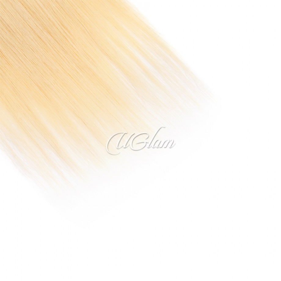 5x5 HD #613 Blonde Color Lace Closure Blonde Straight Human Hair