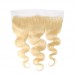 Uglam 13x4 Swiss Lace Frontal Closure Blonde #613 Color Body Wave