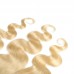 Uglam 13x4 Swiss Lace Frontal Closure Blonde #613 Color Body Wave