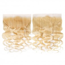 Virgin #613 Blonde Color 13x4 HD Lace Frontal Body Wave Human Hair