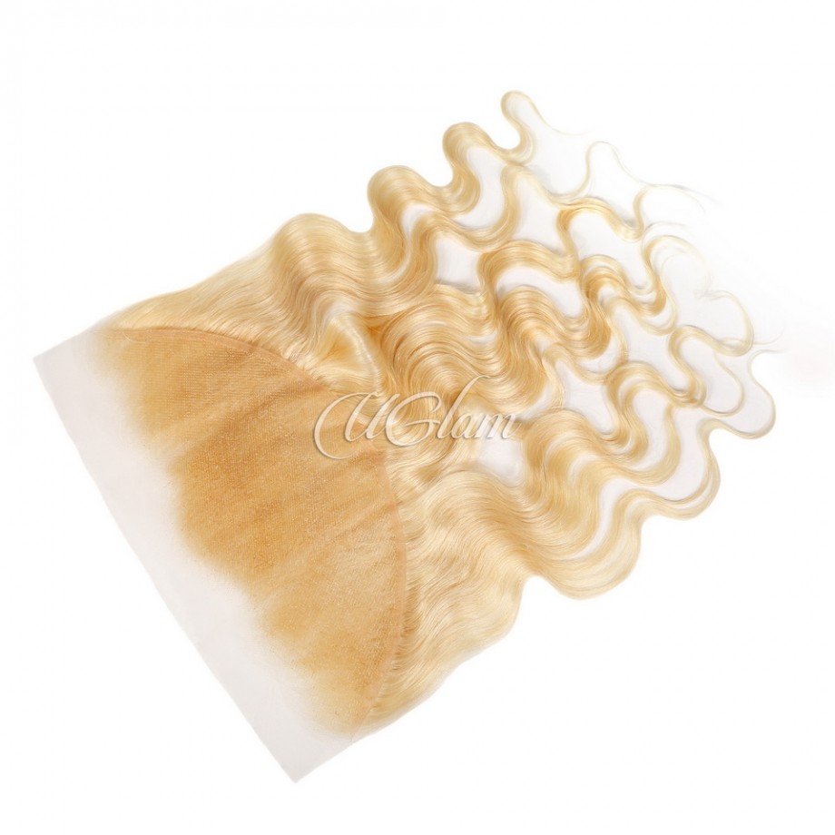 Virgin #613 Blonde Color 13x4 HD Lace Frontal Body Wave Human Hair