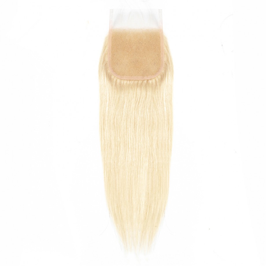 Uglam 4X4 Swiss Lace Closure Blonde #613 Color