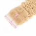 4X4/5X5/6X6  Lace Closure Blonde #613 Color Deep Wave Virgin Human Hair