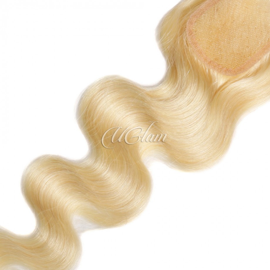Uglam 613 Blonde 2X6 HD Closure Body Wave