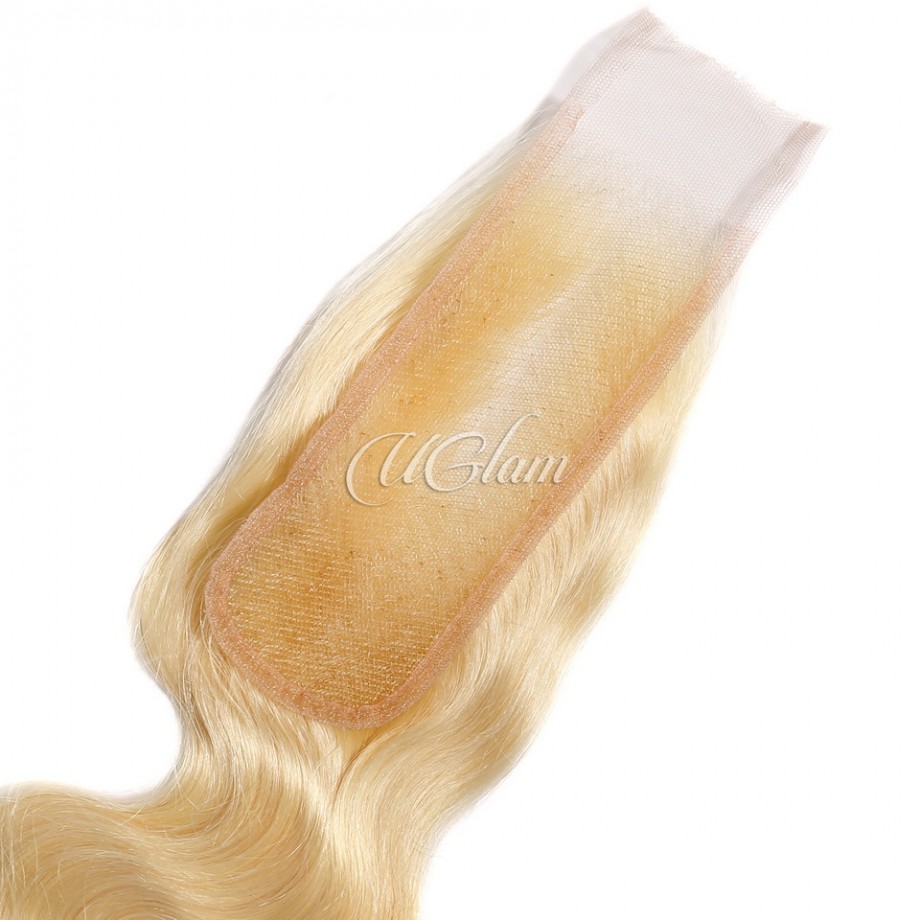 Uglam 613 Blonde 2X6 HD Closure Body Wave