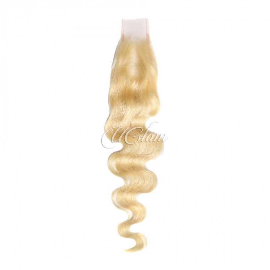 Uglam 613 Blonde 2X6 HD Closure Body Wave