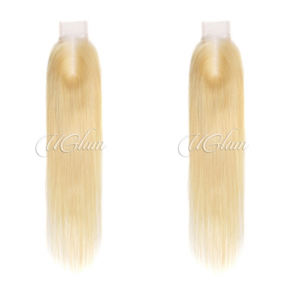 Uglam 613 Blonde 2X6 HD Closure Straight