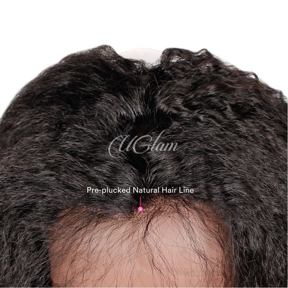 Uglam 360 Lace Frontal Kinky Straight 250% Density