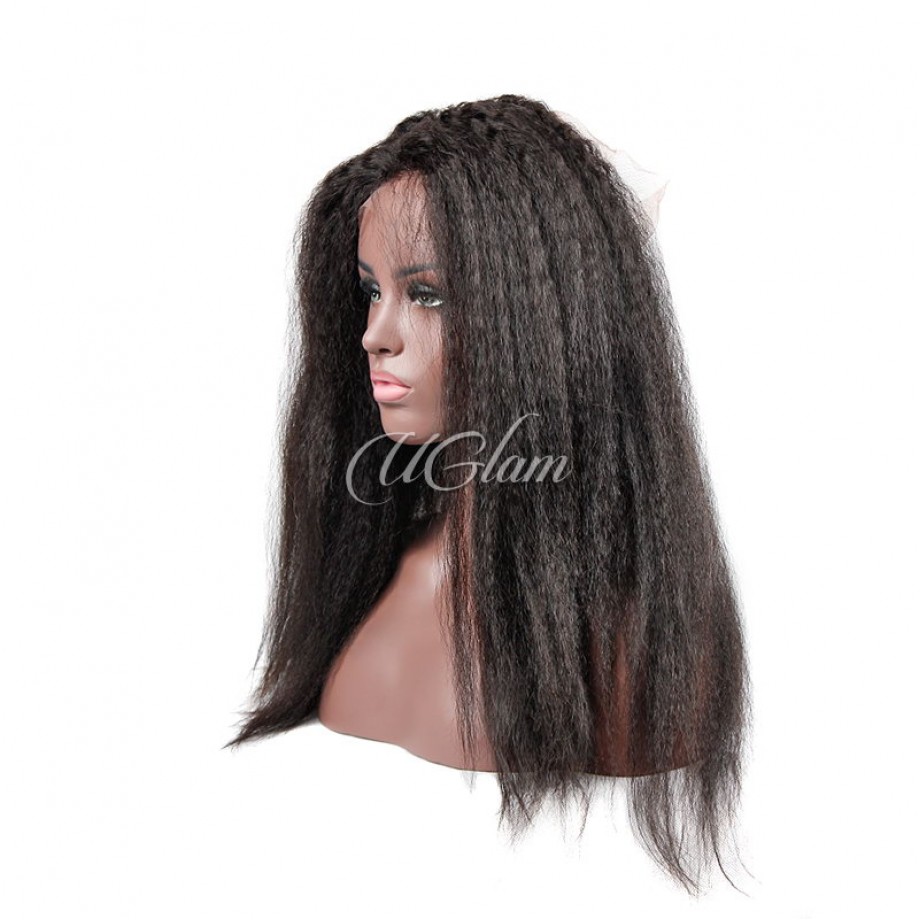 Uglam 360 Lace Frontal Kinky Straight 250% Density