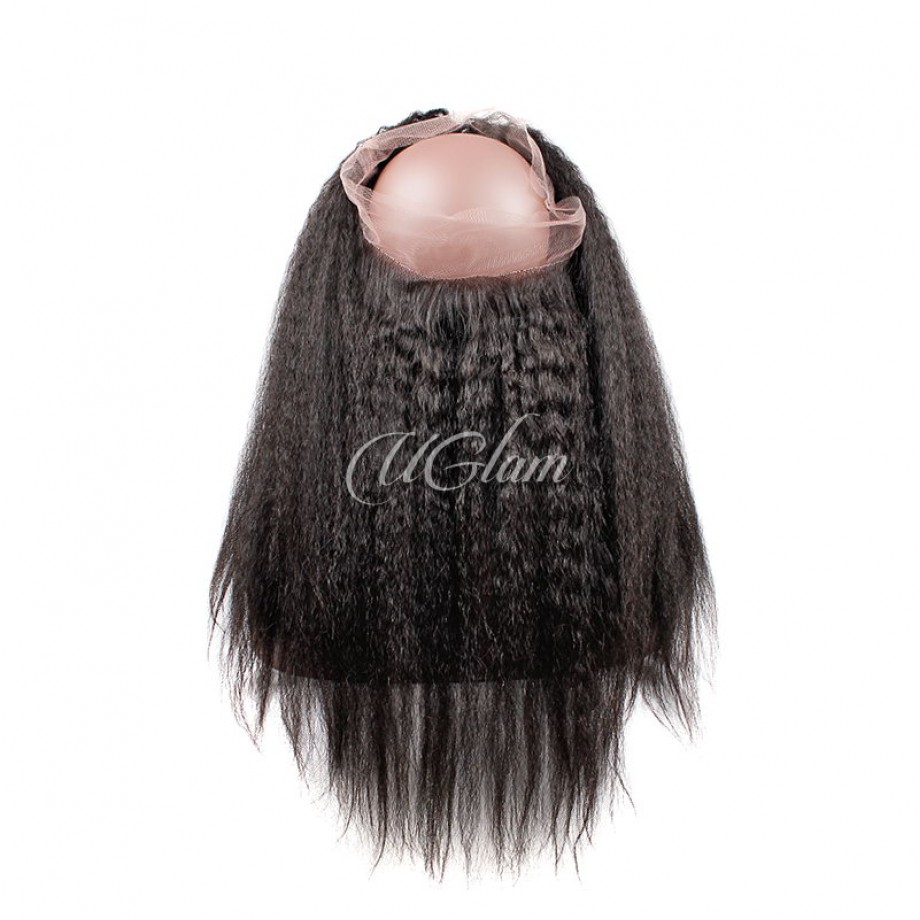 Uglam 360 Lace Frontal Kinky Straight 250% Density