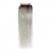 Uglam 4x4 Swiss Lace Closure 1B/Grey Color Straight