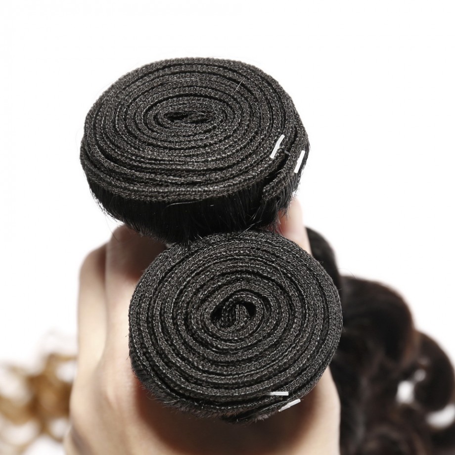 T1B/4/30 Ombre Virgin Deep Wave Human Hair Bundles