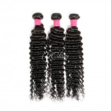 Uglam 1B 9A Pink Band  Deep Wave Human Hair Bundles Deal